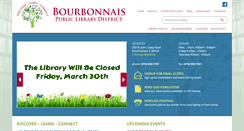 Desktop Screenshot of bourbonnaislibrary.org